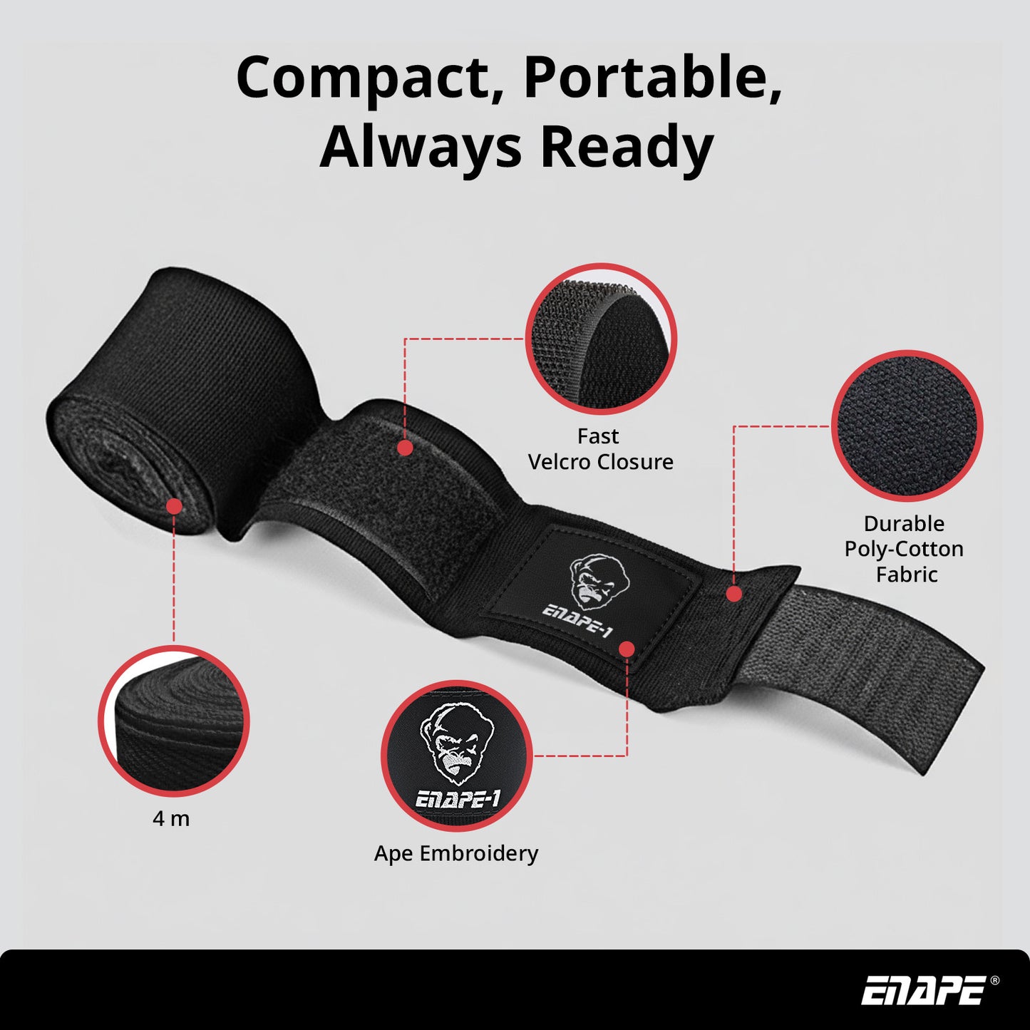 Boxing Hand Wraps – 4 m