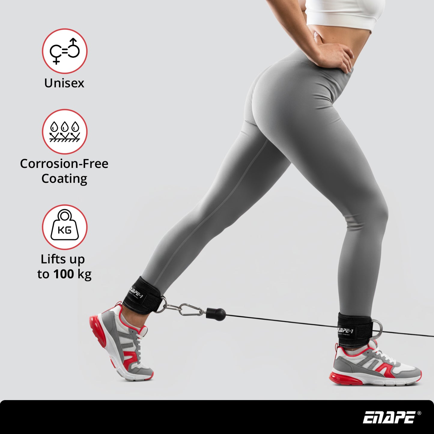 Ankle Straps – Cable Machine Leg & Glute Training (2 Pack)