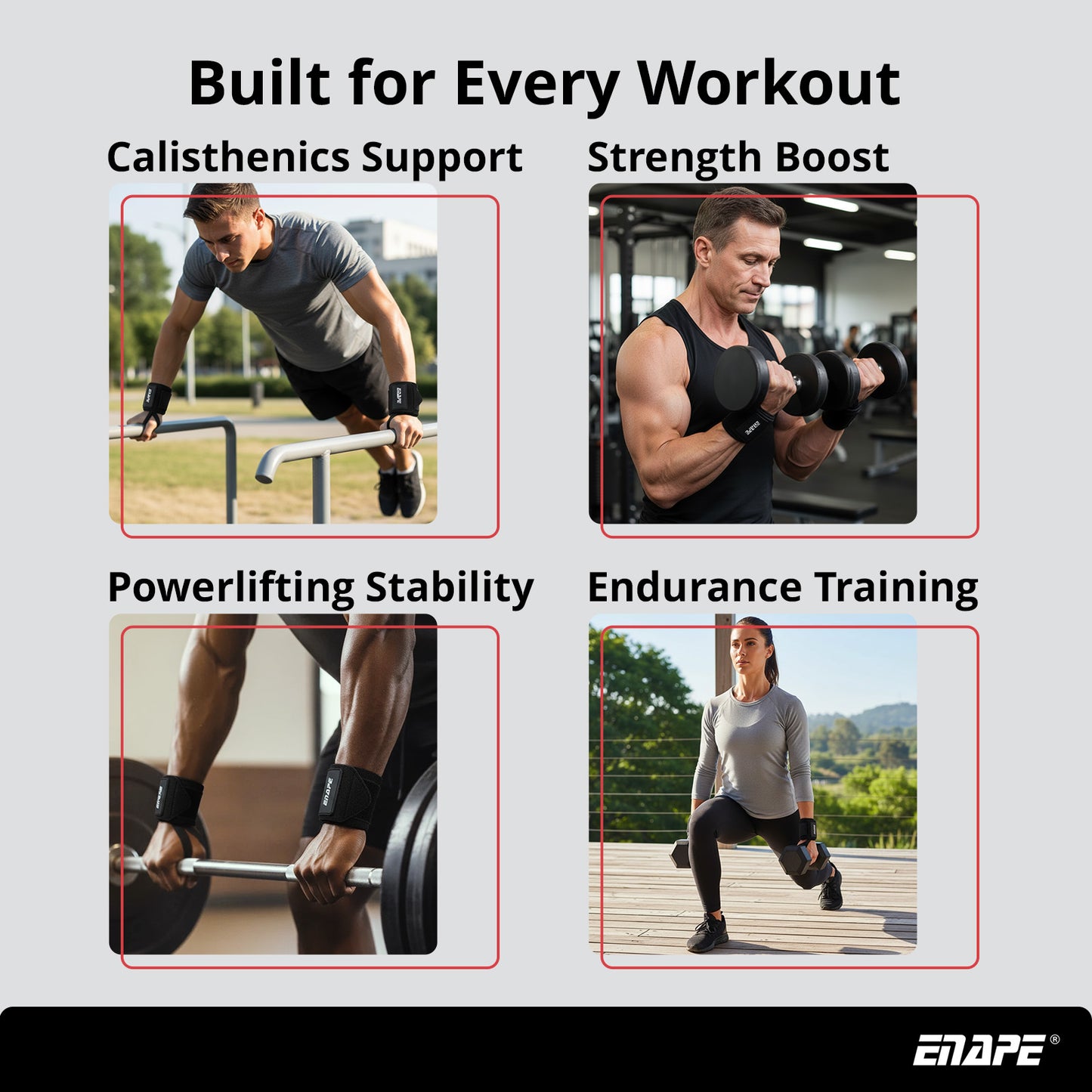 Wrist Wraps – 45 cm Strength Training Support