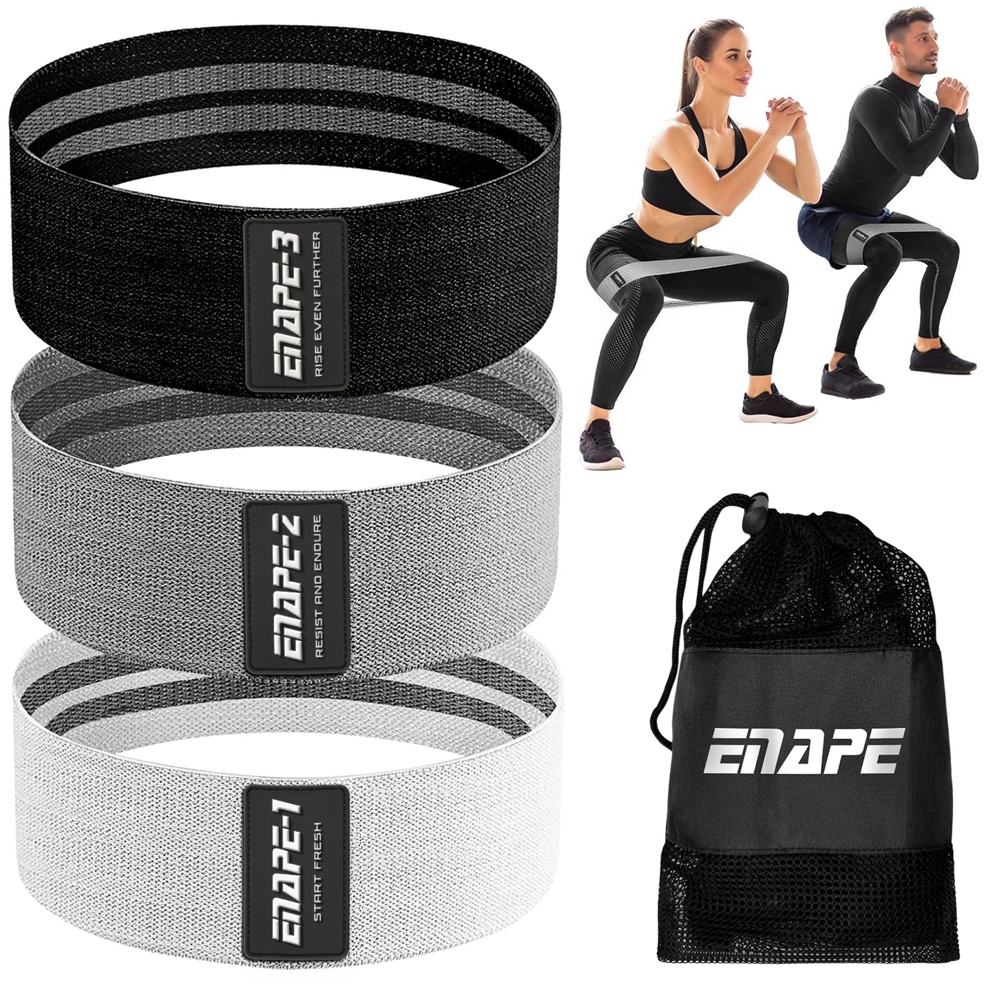 Resistance Bands – 3 Levels Set